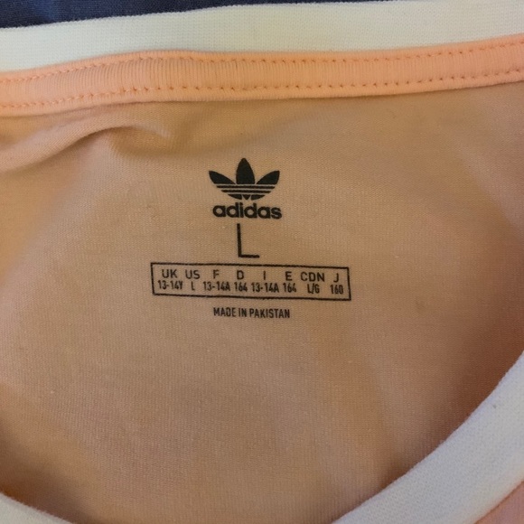 Adidas 3 stripe cropped long sleeve shirt - Picture 3 of 3